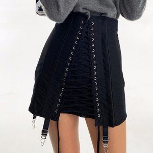 Orseund Iris Gamine Skirt in Black - BNWT!